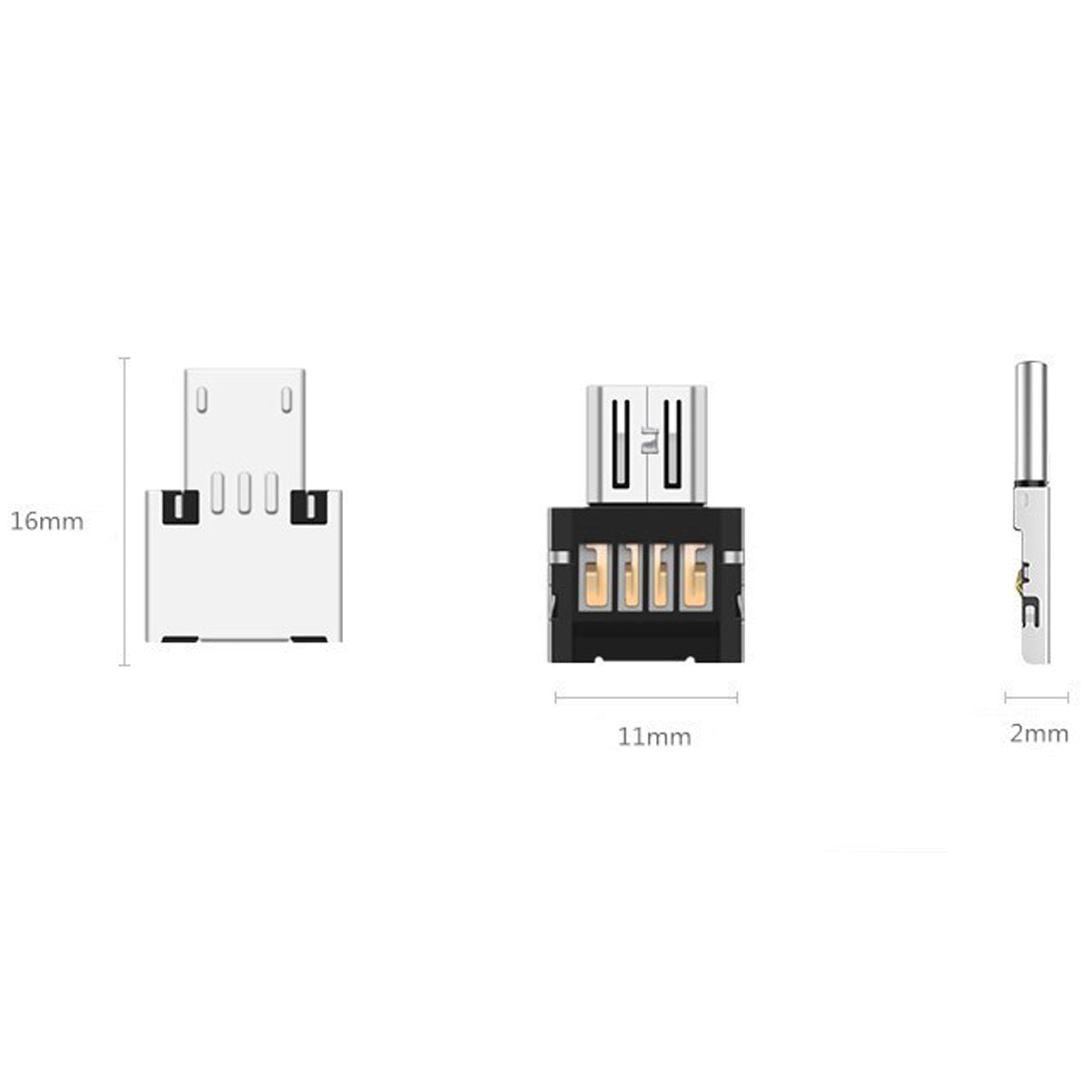 Mini Micro USB 5 Pin to USB OTG Adapter for Android Phone Tablet Flash Drive Mouse Keyboard Card Reader