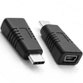 USB C to Mini USB Adapter Type C Male to Mini B 5 Pin Female Converter 480Mbps Data Charging for Dash Cam GPS Digital Camera MP3 Player MacBook PC