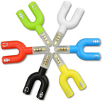 3.5mm Headphone Mic Splitter 4 Pole TRRS Male to Dual TRS Female Headset Microphone Audio Y Adapter for PC Laptop Phone