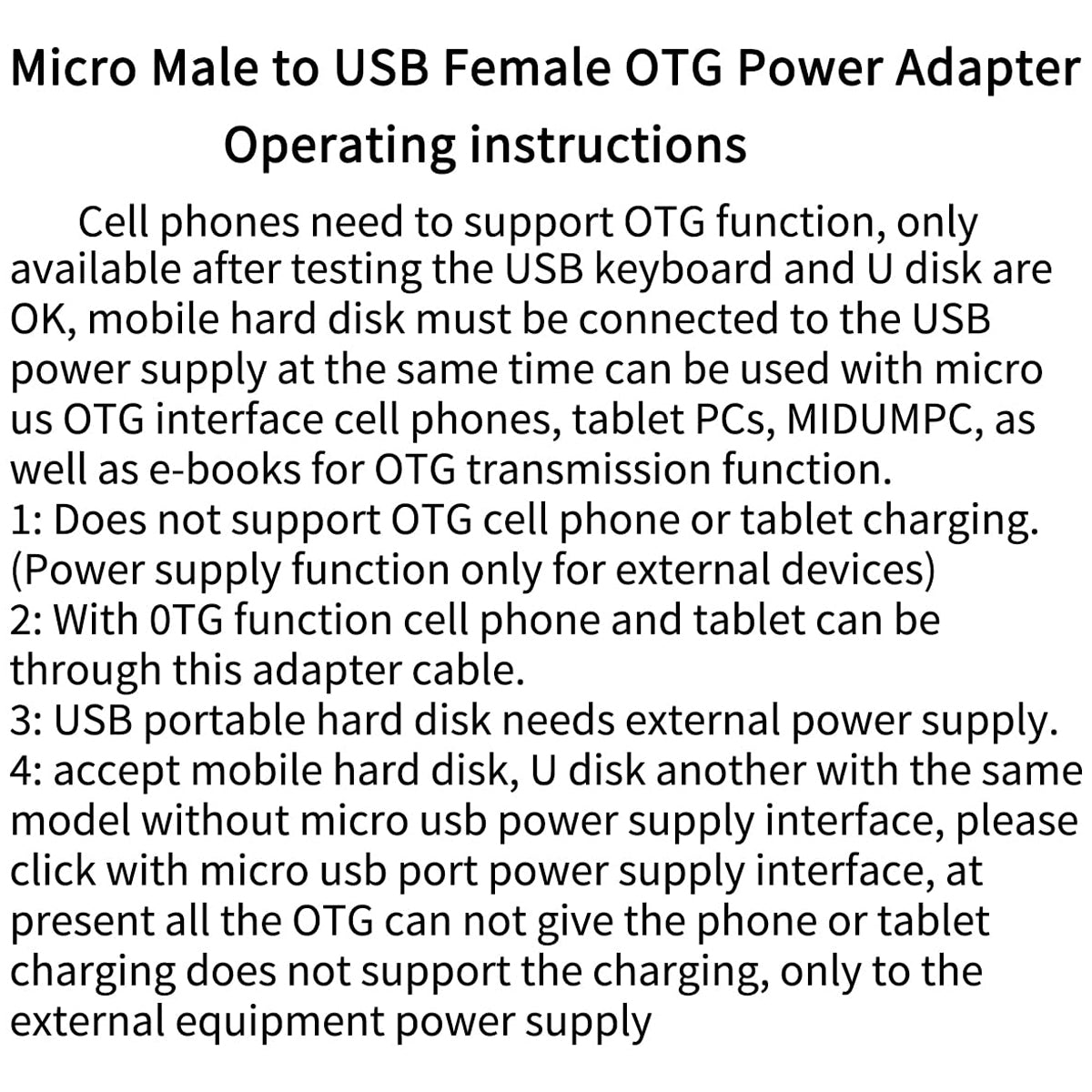 90 Degree Micro USB OTG Adapter Powered USB A Female for Fire TV Stick 4K Max Lite Chromecast Android Phone Tablet Left Right Angle