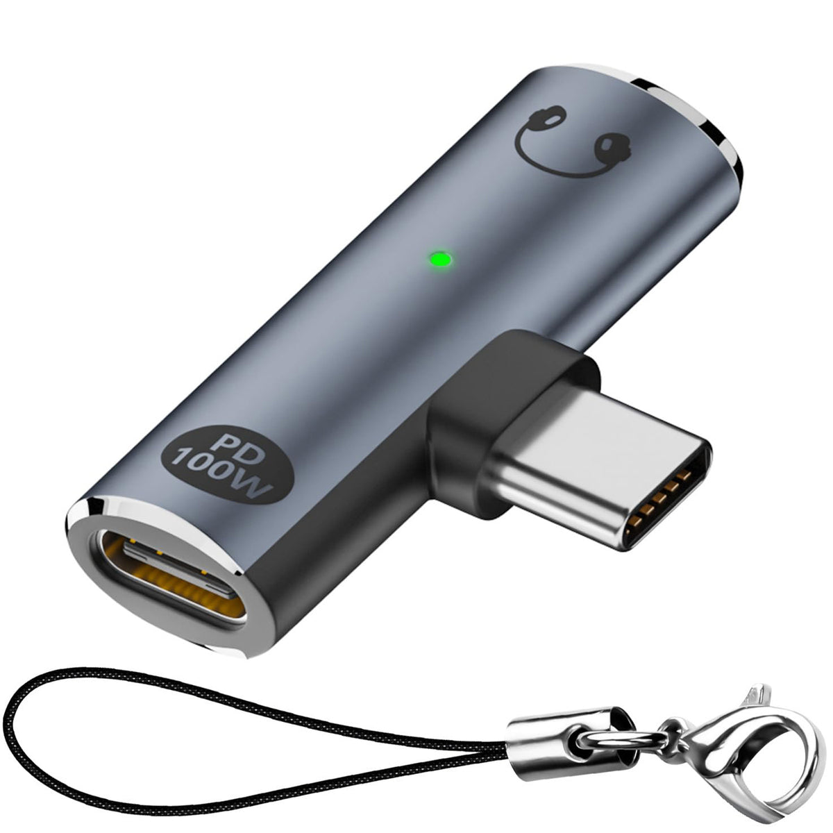 USB C to 3.5mm Headphone Adapter with 100W PD Charging DAC Audio TRRS Mic USB C Charger Port for iPhone 16 15 Galaxy Pixel iPad