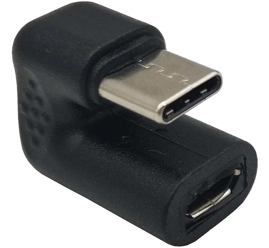 180 Degree USB C to Micro USB Adapter U Shaped Type C Male to Micro USB Female Data Sync Charging Converter for Samsung Galaxy S9 MacBook Google Pixel