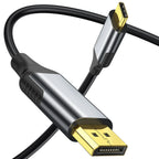 6FT USB C to DisplayPort Cable 4K 60Hz Type C to DP Monitor Cord Thunderbolt 3 4 for MacBook Pro Air iPad Pro iMac Dell XPS Surface Book Galaxy S23