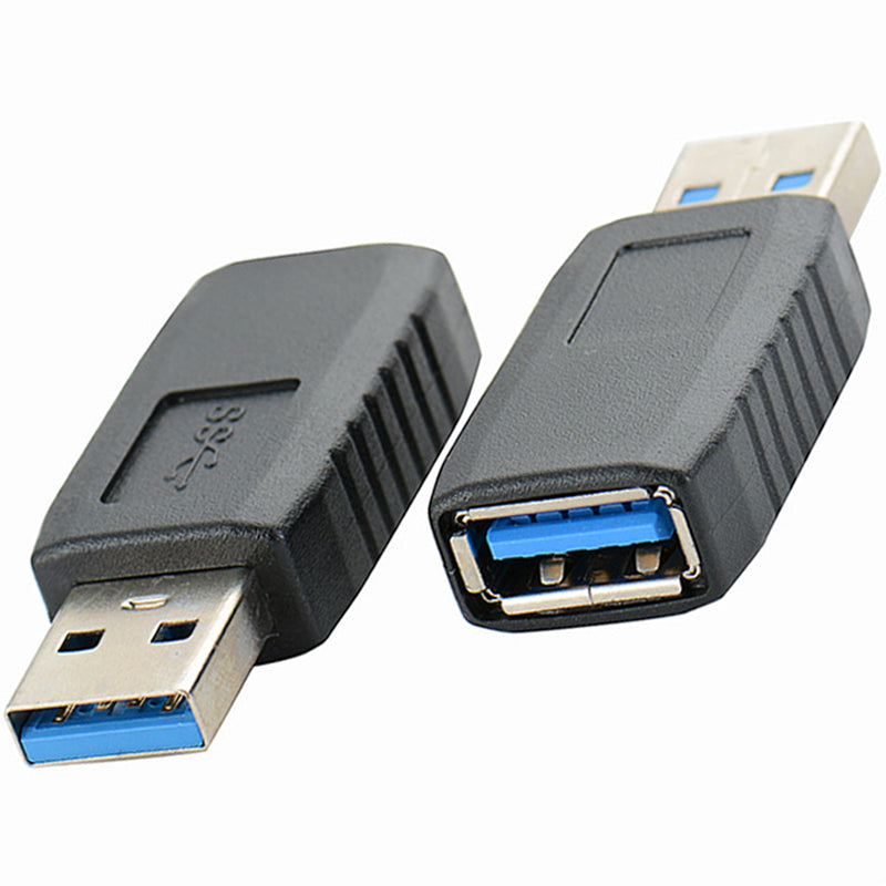 USB 3.0 Coupler Male to Female Adapter SuperSpeed 5Gbps USB Port Extension Connector for Laptops and Computers