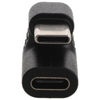 180 Degree USB C Male to Female Adapter U Shaped 180 Angle Type C Extender for Gaming Laptop Tablet Monitor Hub Workstation Fast Charging Data Video