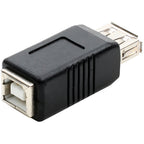 USB 2.0 Type A Female to Type B Female Adapter 480Mbps 2A Data Charging Coupler for Printer Scanner Fax Computer Laptop Hard Drive Camera