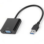 USB 3.0 2.0 to VGA Adapter 1080P External Graphics Converter for Windows 7 8 Vista Laptop Desktop Monitor Projector HDTV Multi Display