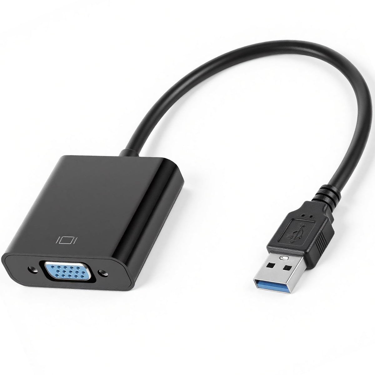 USB 3.0 2.0 to VGA Adapter 1080P External Graphics Converter for Windows 7 8 Vista Laptop Desktop Monitor Projector HDTV Multi Display