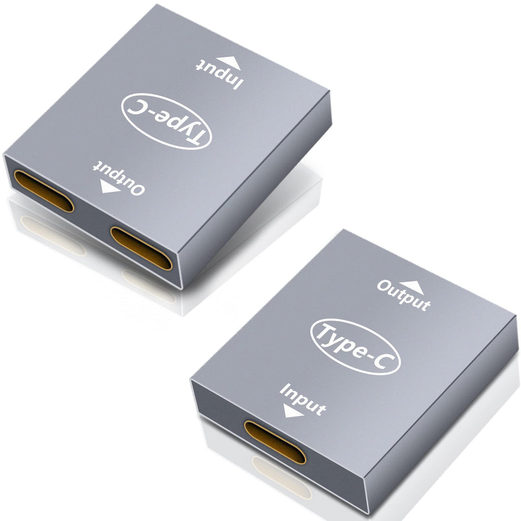 USB C Female to Dual USB C Female Splitter PD Charging Adapter One Data Port One Charging Only Port