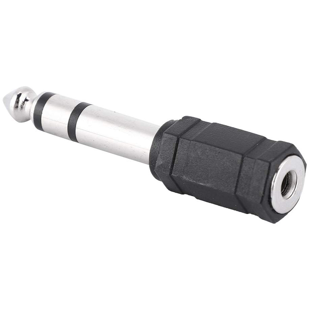 6.35mm to 3.5mm Audio Adapter 1/4 Male to 1/8 Female Stereo Headphone Jack Plug Converter TRS for Guitar Amp Digital Piano Mixer Amplifier AV Receiver