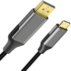 6FT USB C to DisplayPort Cable 4K 60Hz Type C to DP Monitor Cord Thunderbolt 3 4 for MacBook Pro Air iPad Pro iMac Dell XPS Surface Book Galaxy S23