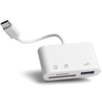 3 in 1 USB C SD Card Reader Micro SD TF Card and USB 2.0 OTG Adapter Cable for Android Phone Tablet iPad Pro MacBook Laptop PC Camera Flash Drive