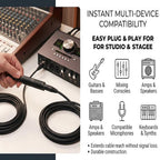 6.35mm Female to Female Coupler 1/4 Inch TRS TS Audio Joiner Adapter Extend Guitar Instrument Cables for Amplifier Speaker Mixer