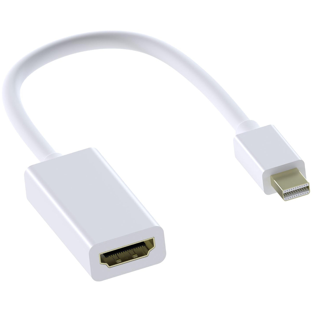 Mini DisplayPort to HDMI Adapter 1080P Mini DP Thunderbolt 2 to HDMI Converter for MacBook Surface Pro ThinkPad Dell XPS HDTV Monitor Projector