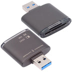 USB 3.0 NM Card Reader and SD Card Writer Nano Memory SD SDXC SDHC MMC Adapter 5Gbps High Speed Dongle for Mate Series Phone Camera Laptop Desktop PC