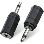 3.5mm Mono Male to Stereo Female Adapter 2 Pole TS to 3 Pole TRS 1 8 Inch Audio Converter for Headphones Scanner Ham Radio Radio Speaker