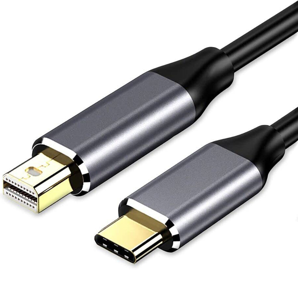 6FT USB C to Mini DisplayPort Cable 4K 60Hz Type C to Mini DP Cord for MacBook Pro Air iPhone 15 Surface Thunderbolt 3 4 Monitor Projector