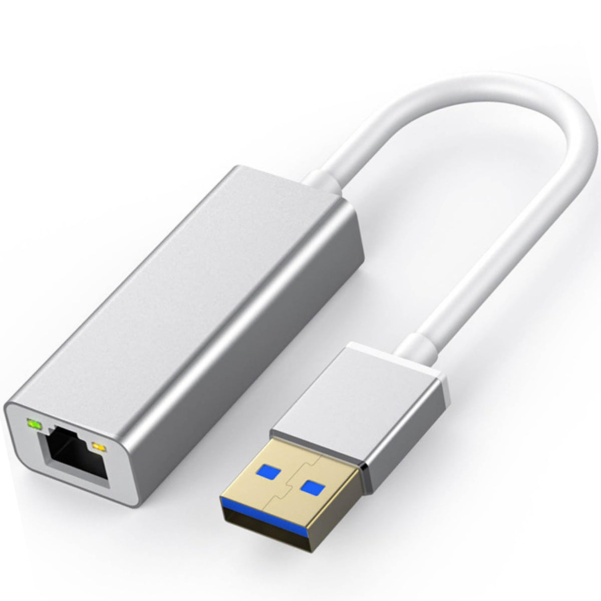 USB to Ethernet Adapter USB 3.0 to RJ45 Gigabit LAN Network Converter 1000Mbps Wired Internet for Nintendo Switch OLED MacBook PC Laptop Surface XPS