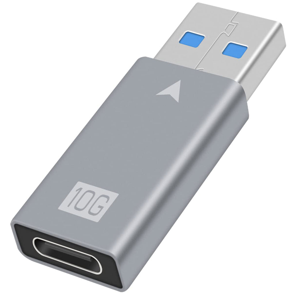 USB A Male to USB C Female Adapter USB 3.1 Gen 2 10Gbps Data Converter 5V 3A Charging USB C Headphone for Laptop PC Phone