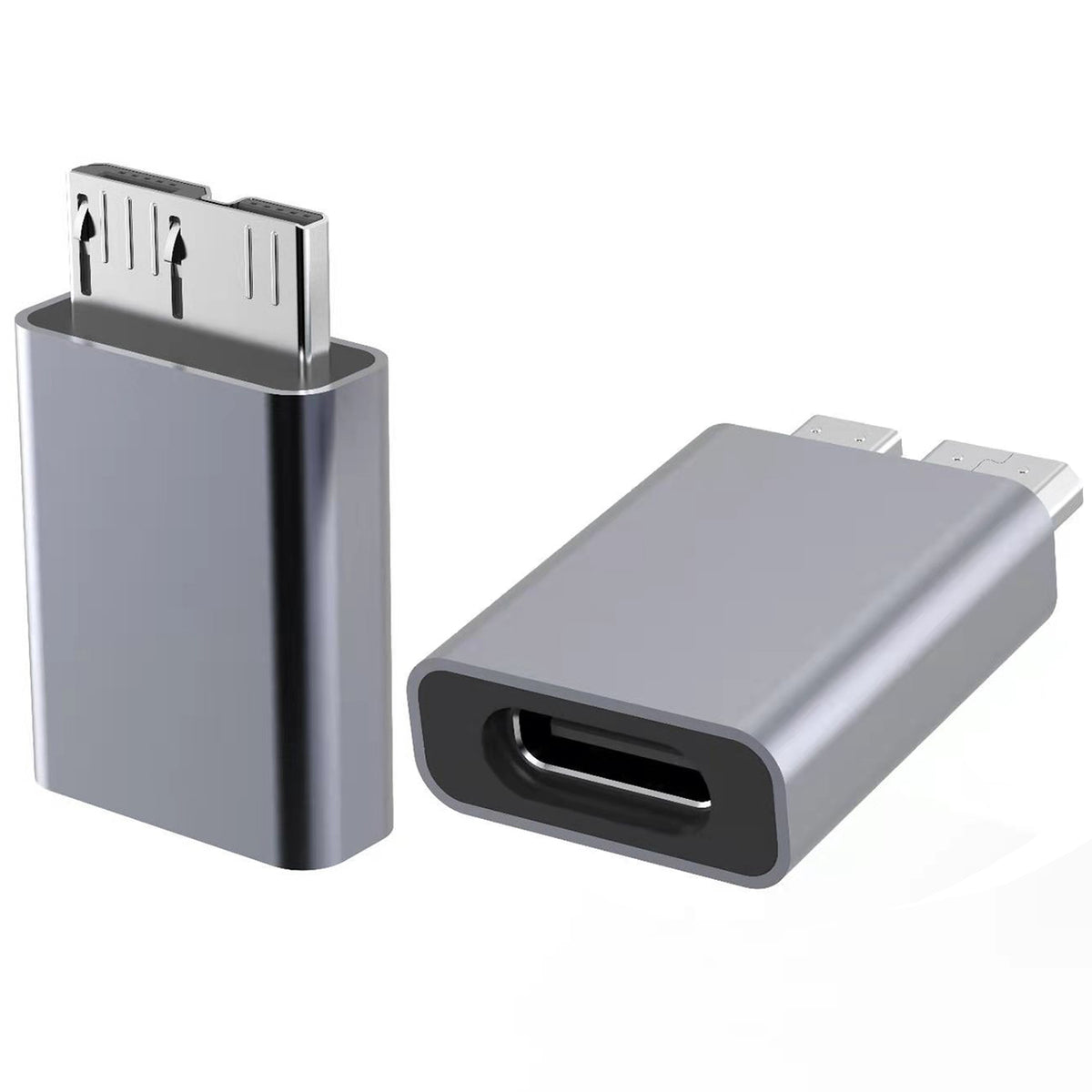 USB C to Micro B Adapter 5Gbps Type C to Micro USB 3.0 Adapter for External Portable Hard Drive SSD HDD Data Transfer and Charging