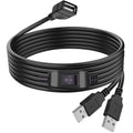 USB 2.0 Printer Sharing Switch Cable 2m 2 Computers Share 1 USB Device Female to Dual Male Manual Selector Cord for Printer Scanner Hard Drive PC