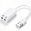 USB External Sound Card Audio Adapter 7.1 Channel 3.5mm AUX Headphone Jack Microphone Converter for PC Laptop Desktop Windows Mac Linux Raspberry Pi