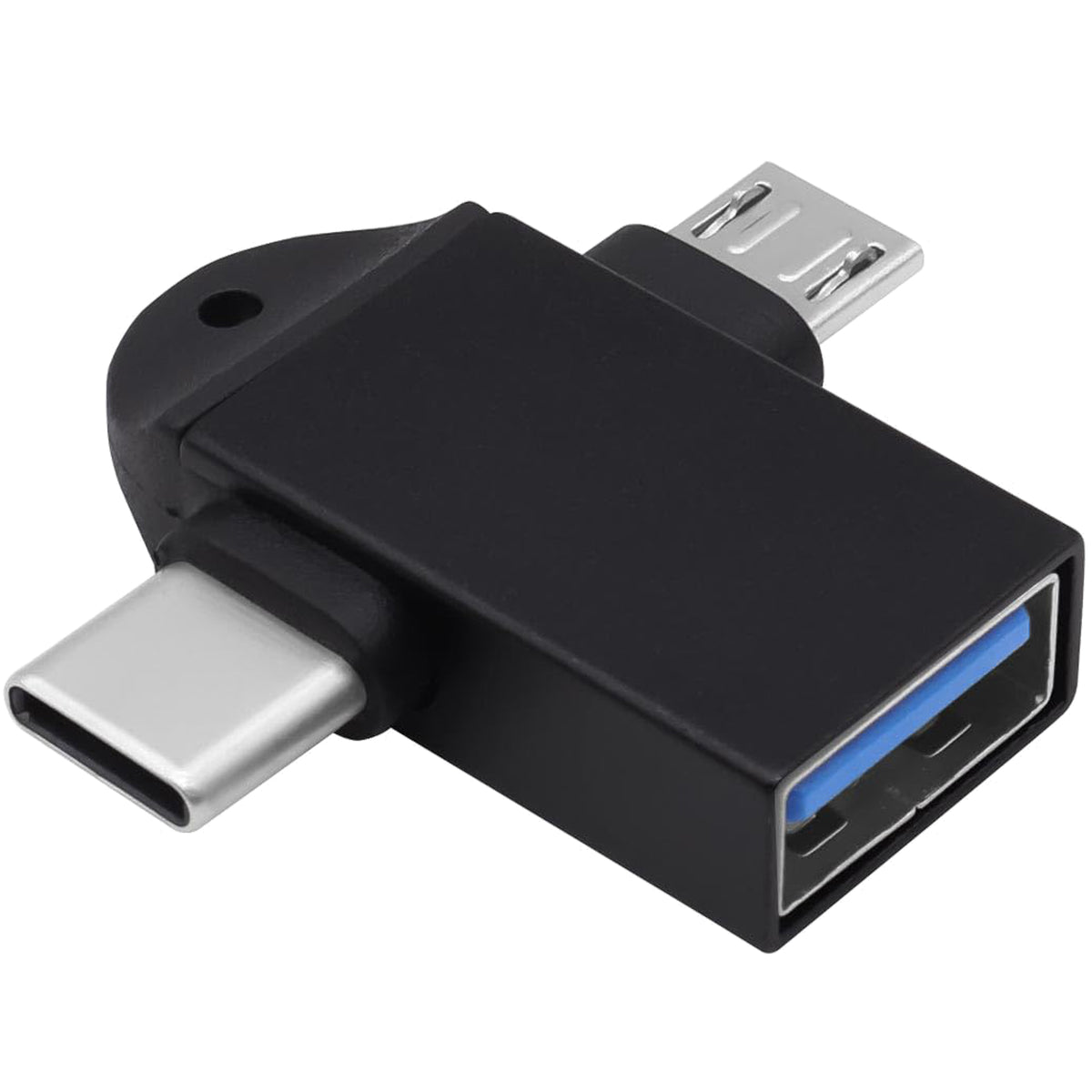 2 in 1 USB OTG Adapter Type C and Micro USB Male to USB 3.0 Female Converter for Android Phone Tablet Laptop Flash Drive Mouse Keyboard Controller