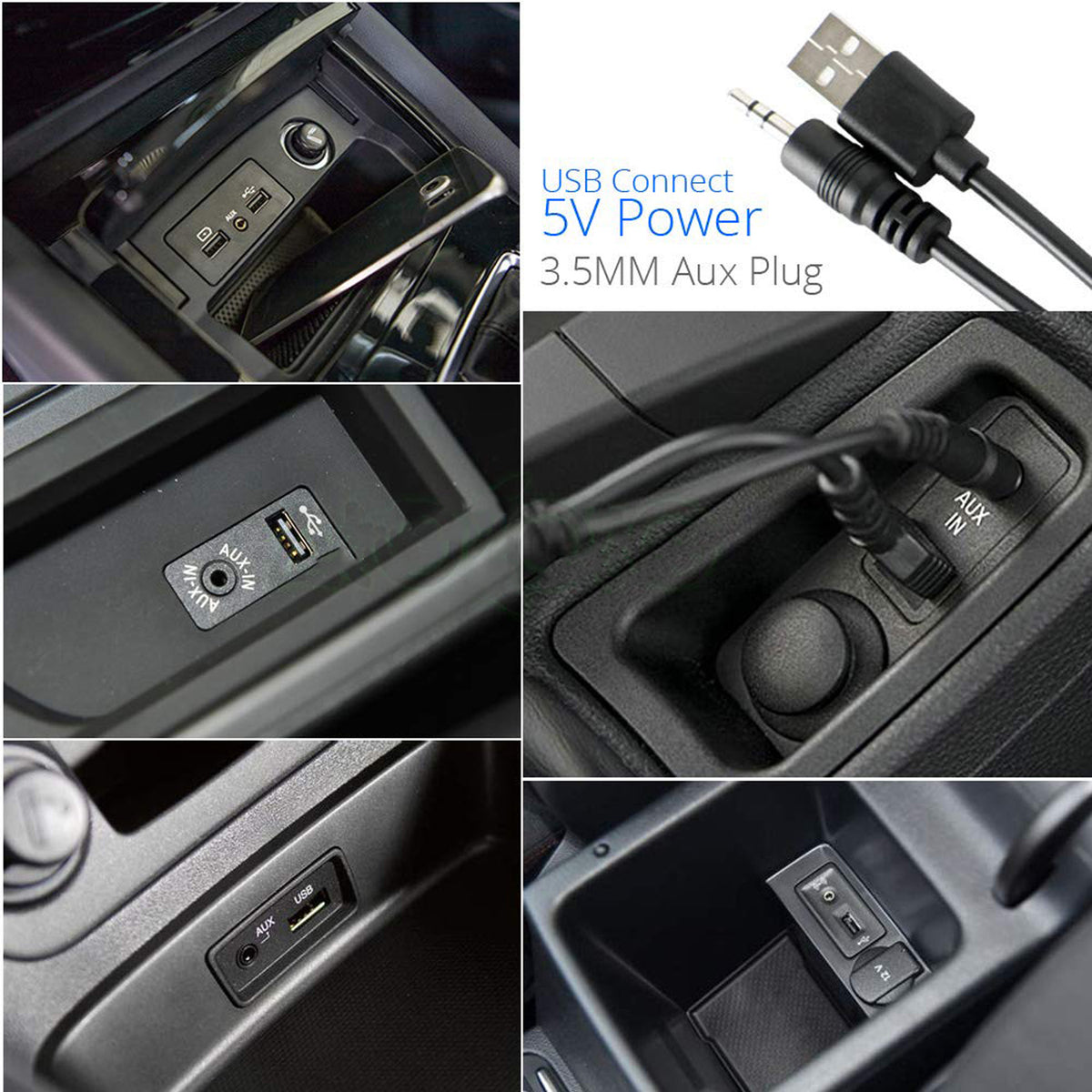 Bluetooth 5.0 Audio Receiver Adapter for BMW Mini Cooper Wireless Music Streaming Cable USB 3.5mm AUX for 1 3 5 6 7 Series X1 X3 X5 X6 R55 R56 R57