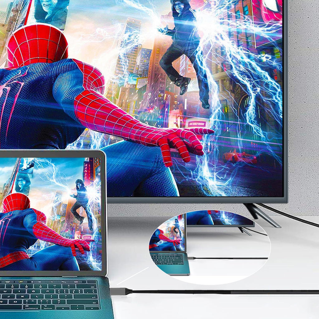 6FT USB C to DisplayPort Cable 4K 60Hz Type C to DP Monitor Cord Thunderbolt 3 4 for MacBook Pro Air iPad Pro iMac Dell XPS Surface Book Galaxy S23