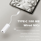 USB C to Ethernet Adapter 100Mbps Type C to RJ45 Fast Ethernet LAN Network Converter Cable for MacBook Pro Surface Book Dell XPS HP Spectre Yoga PC