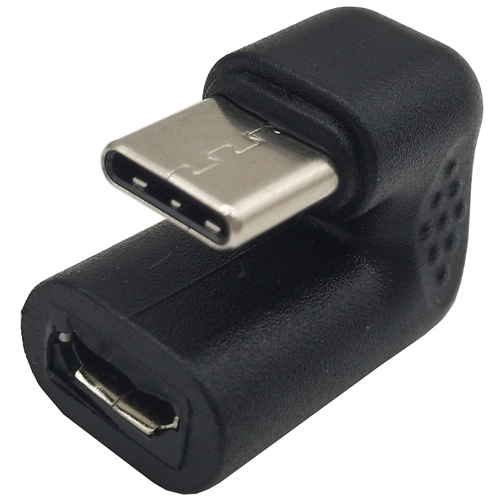 180 Degree USB C to Micro USB Adapter U Shaped Type C Male to Micro USB Female Data Sync Charging Converter for Samsung Galaxy S9 MacBook Google Pixel