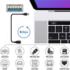 20cm USB 3.0 Type A Male to Female Extension Cable 5Gbps USB Extender for Laptop Keyboard Mouse Printer Flash Drive