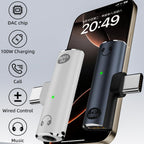 USB C to 3.5mm Headphone Adapter with 100W PD Charging DAC Audio TRRS Mic USB C Charger Port for iPhone 16 15 Galaxy Pixel iPad