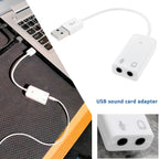 USB External Sound Card Audio Adapter 7.1 Channel 3.5mm AUX Headphone Jack Microphone Converter for PC Laptop Desktop Windows Mac Linux Raspberry Pi