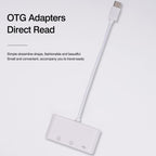 3 in 1 USB C SD Card Reader Micro SD TF Card and USB 2.0 OTG Adapter Cable for Android Phone Tablet iPad Pro MacBook Laptop PC Camera Flash Drive