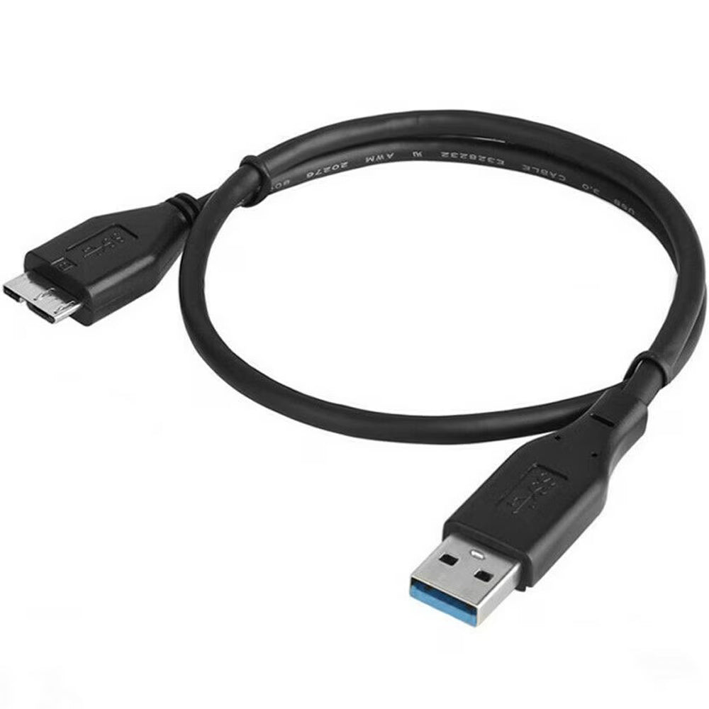 47CM USB 3.0 Type A to Micro-B Cable 5Gbps External Hard Drive Cord Compatible with WD Seagate Toshiba Samsung LaCie
