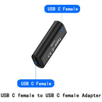 USB C Female to Female Adapter 10Gbps 100W PD 8K 60Hz Type C Coupler Extender Thunderbolt 4 3 Compatible for Cable Laptop Monitor Dock