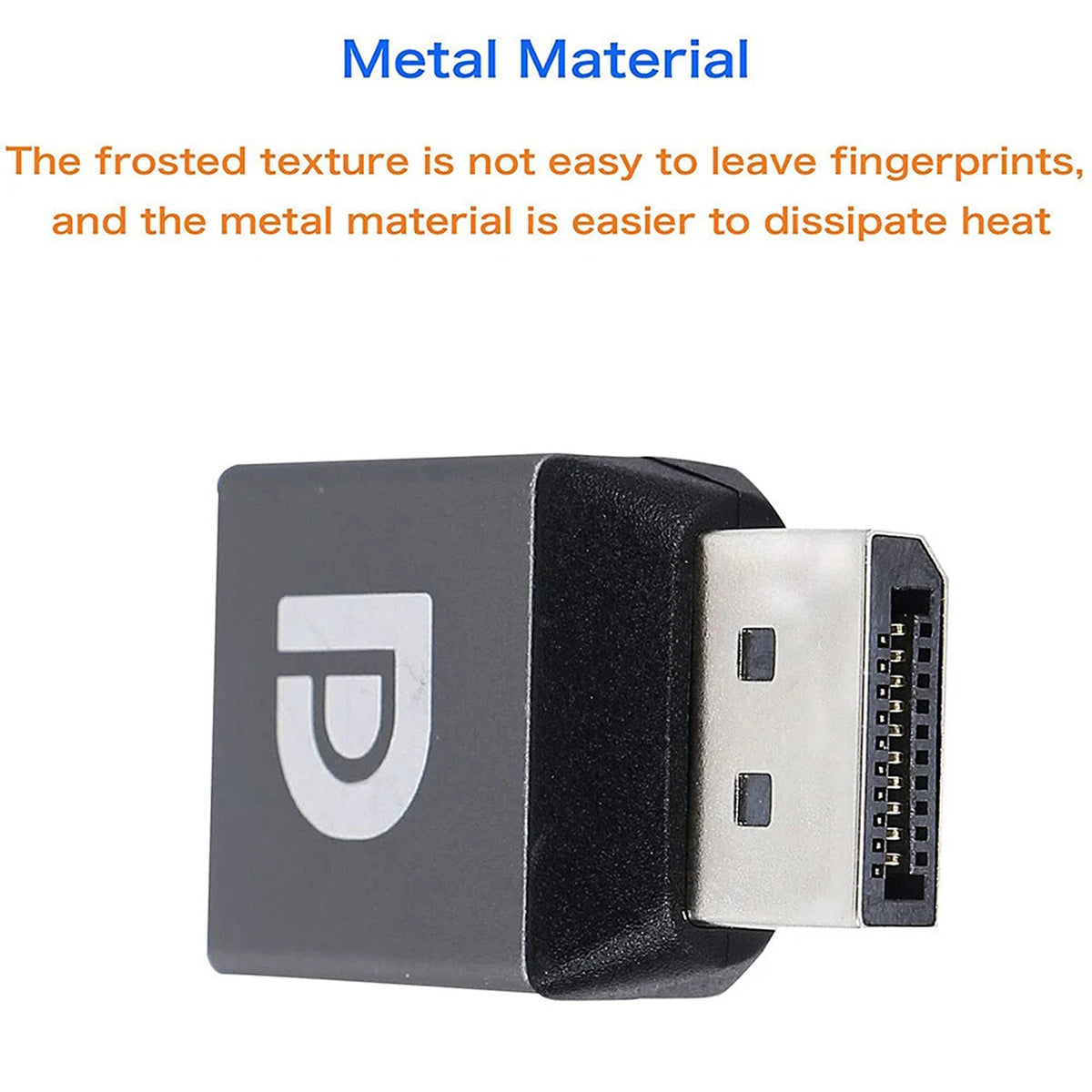 DisplayPort to DisplayPort Adapter 8K 60Hz 4K 144Hz DP 1.4 Male to Female Converter Port Saver Extender Coupler for PC Desktop GPU Gaming Monitor TV