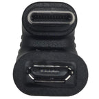 180 Degree USB C to Micro USB Adapter U Shaped Type C Male to Micro USB Female Data Sync Charging Converter for Samsung Galaxy S9 MacBook Google Pixel