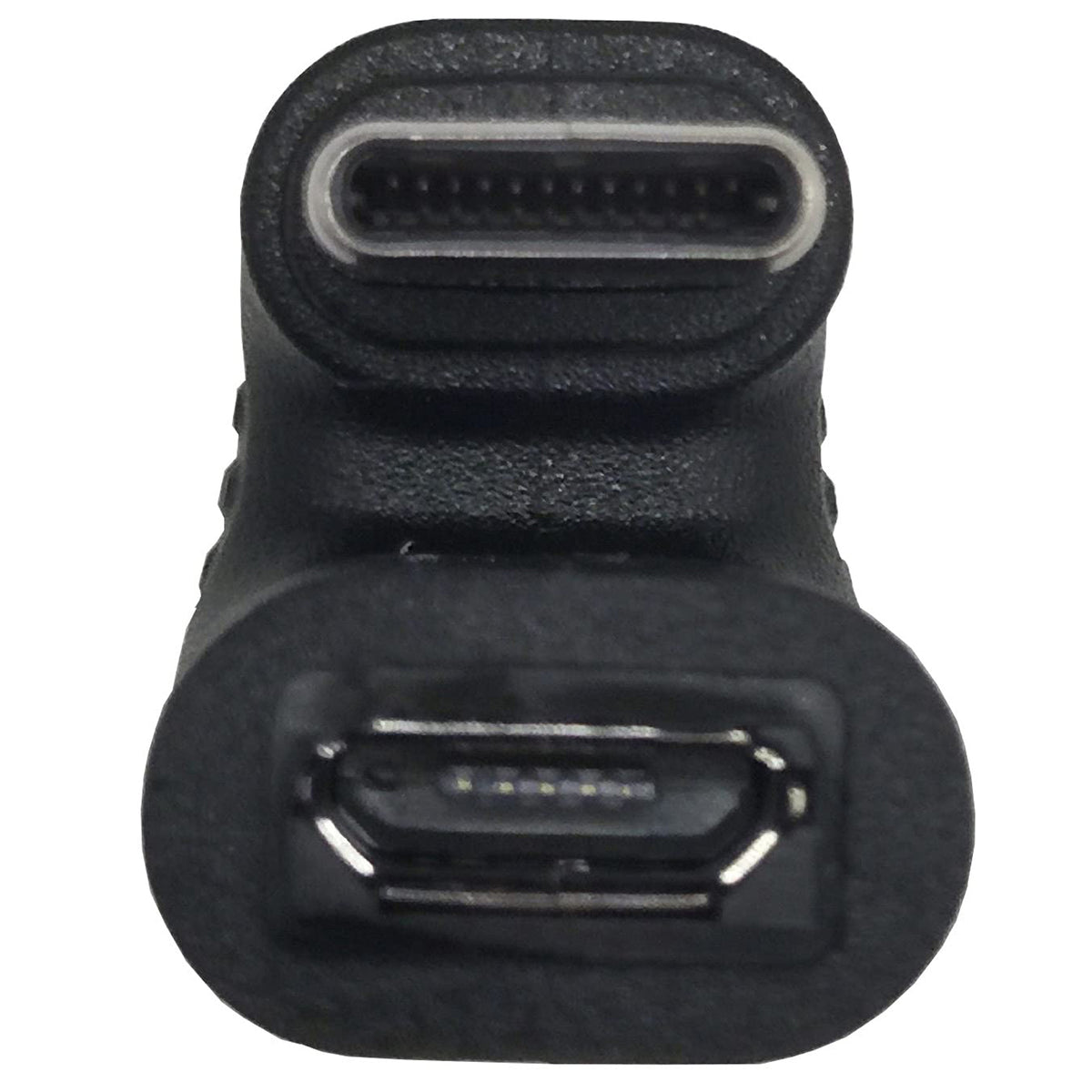 180 Degree USB C to Micro USB Adapter U Shaped Type C Male to Micro USB Female Data Sync Charging Converter for Samsung Galaxy S9 MacBook Google Pixel