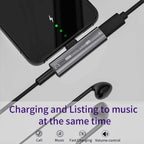 USB C to 3.5mm Headphone Adapter 2 in 1 HiFi DAC 27W PD Fast Charging for iPhone 17 16 15 Samsung Galaxy S25 S24 Google Pixel Listen and Charge