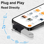 2 in 1 USB OTG Adapter Type C and Micro USB Male to USB 3.0 Female Converter for Android Phone Tablet Laptop Flash Drive Mouse Keyboard Controller
