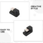 180 Degree USB C Male to Female Adapter U Shaped 180 Angle Type C Extender for Gaming Laptop Tablet Monitor Hub Workstation Fast Charging Data Video