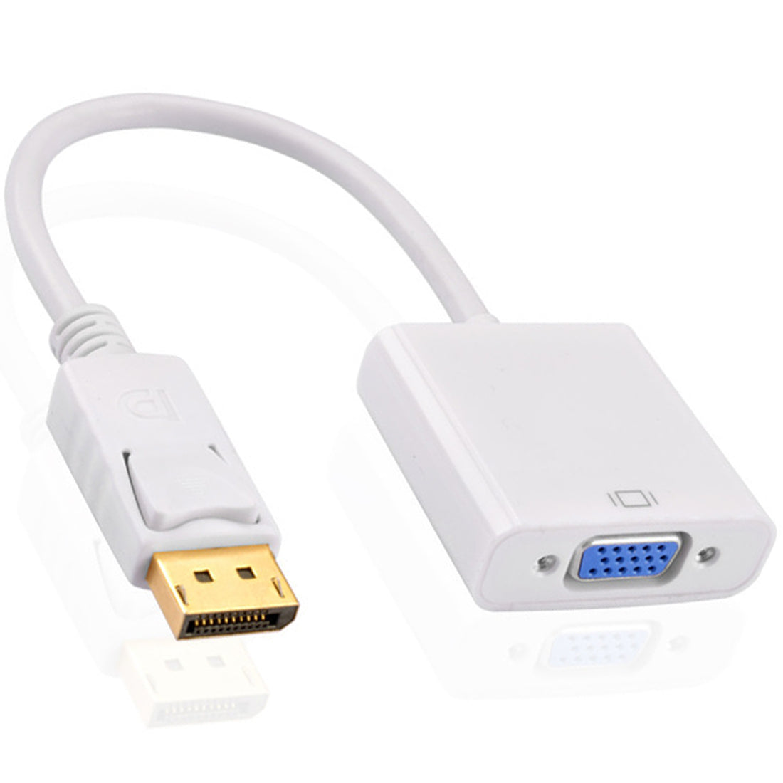 DisplayPort to VGA Adapter DP Male to VGA Female 1080P 60Hz One Way Video Converter Gold Plated for Computer Desktop Laptop PC Monitor Projector HDTV