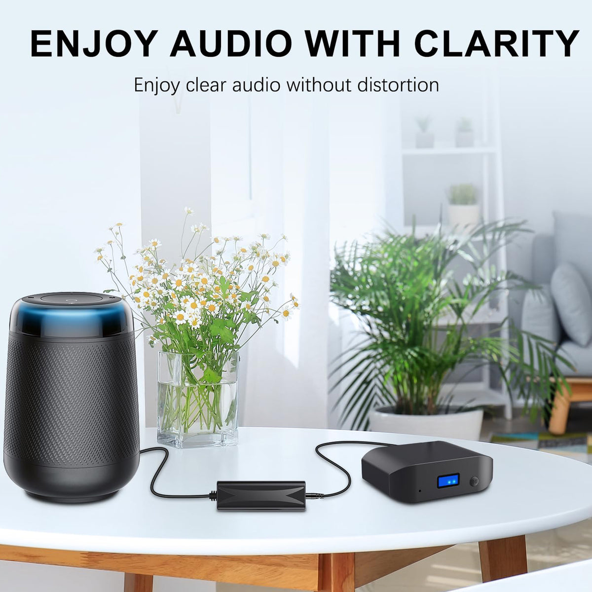 Ground Loop Noise Isolator 3.5mm AUX Audio Filter Buzz Hum Eliminator with 3.5mm Cable for Car Audio System Home Stereo Bluetooth Receiver Speaker PC