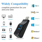 USB 3.0 Hub 4 Port Data Splitter Mini Direct Plug USB A Expander 5Gbps Adapter for Laptop Desktop PC Surface Pro XPS Flash Drive Keyboard and Mouse