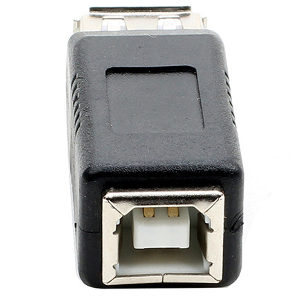 USB 2.0 Type A Female to Type B Female Adapter 480Mbps 2A Data Charging Coupler for Printer Scanner Fax Computer Laptop Hard Drive Camera
