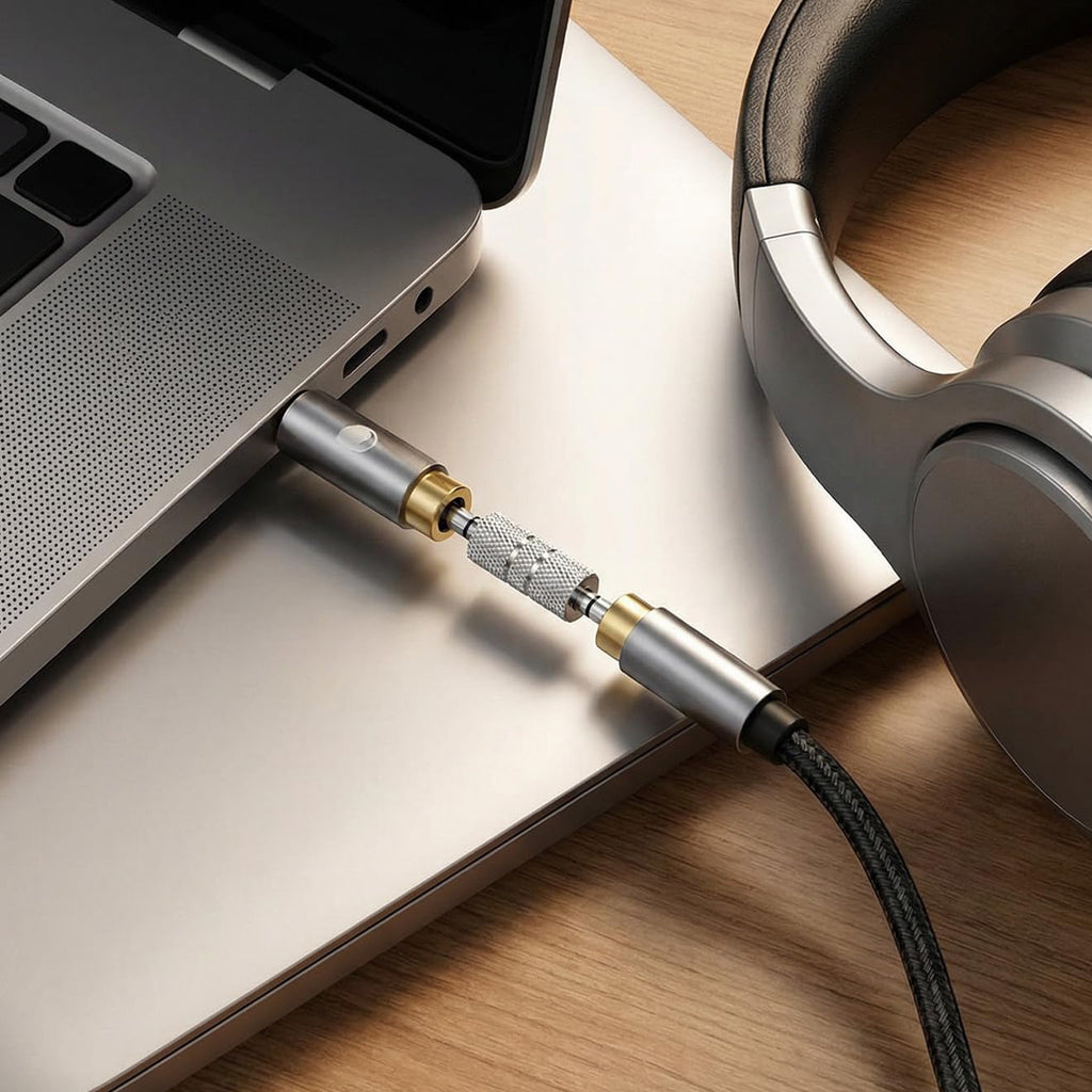 3.5mm Male to Male Audio Adapter 1/8 Inch TRS Stereo AUX Coupler All Metal Silver Gender Changer Plug for Bluetooth Receiver Car AUX Speaker PC Laptop