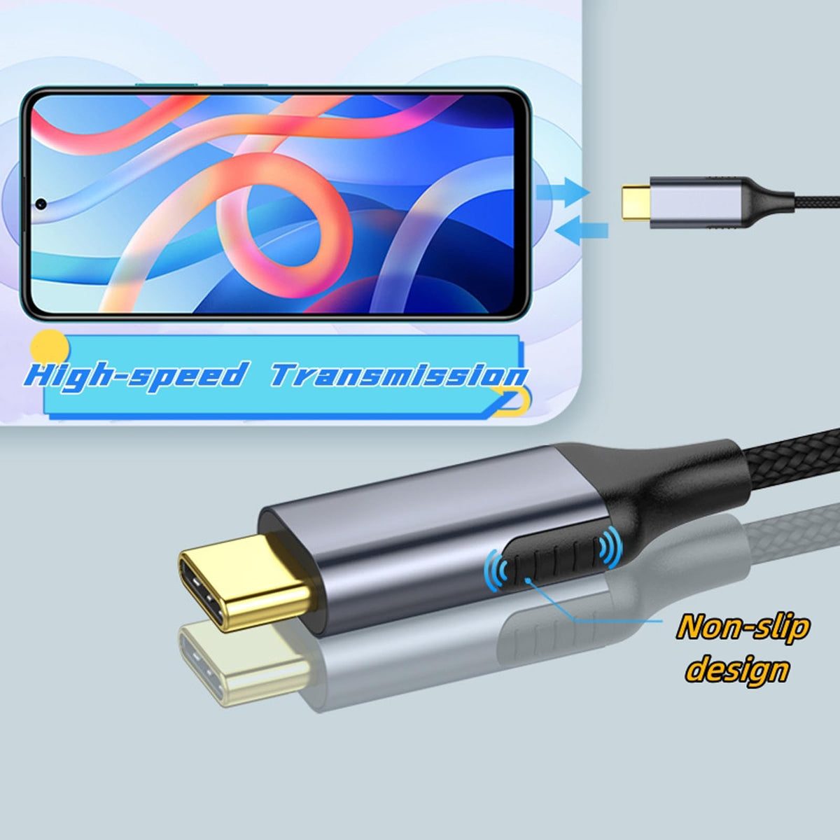6FT USB C to DisplayPort Cable 4K 60Hz Type C to DP Monitor Cord Thunderbolt 3 4 for MacBook Pro Air iPad Pro iMac Dell XPS Surface Book Galaxy S23