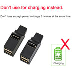 3 Port USB 2.0 Hub Splitter Mini Direct Plug USB A Expander Portable Car Adapter with Lanyard Cap for Laptop Desktop PC Flash Drive Mouse and Keyboard